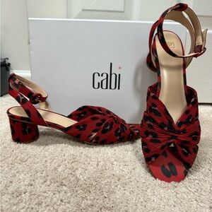 CAbi Red Leopard SIREN Sandals
